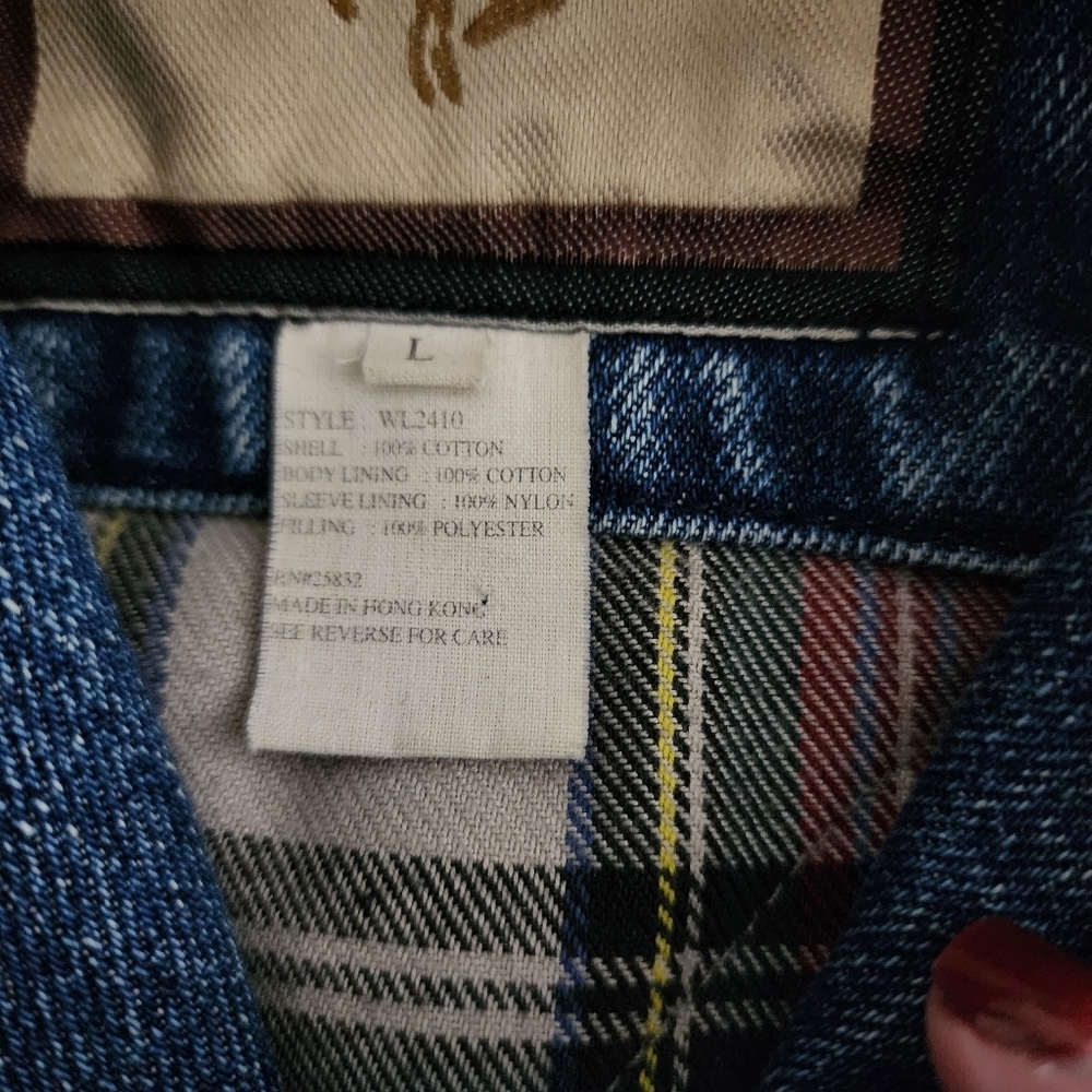 WRANGLER MIXED-MATERIAL BOMBER/VARSITY STYLE JACKET - Picture 12 of 12